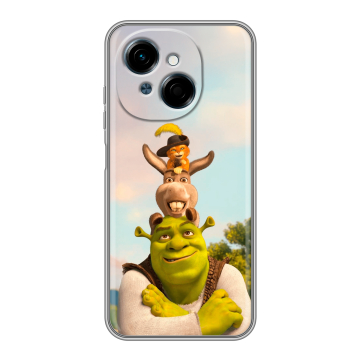 Силиконовый чехол на Tecno Spark Go 1 с принтом Шрек Shrek