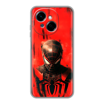 Силиконовый чехол на Tecno Spark Go 1 с принтом человек паук spiderman Силиконовый чехол на Tecno Spark Go 1 с принтом человек паук spiderman