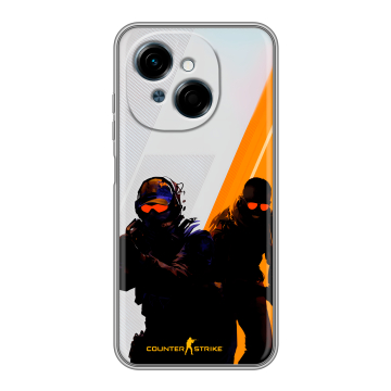 Силиконовый чехол на Tecno Spark Go 1 с принтом Контер страйк Counter strike Силиконовый чехол на Tecno Spark Go 1 с принтом Контер страйк Counter strike
