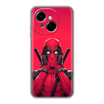 Силиконовый чехол на Tecno Spark Go 1 с принтом Дедпул Deadpool Силиконовый чехол на Tecno Spark Go 1 с принтом Дедпул Deadpool