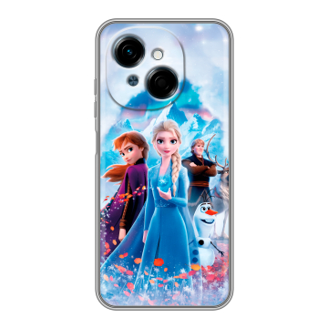 Силиконовый чехол на Tecno Spark Go 1 с принтом Холодное сердце Frozen Силиконовый чехол на Tecno Spark Go 1 с принтом Холодное сердце Frozen
