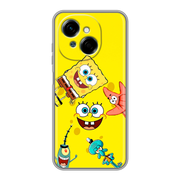 Силиконовый чехол на Tecno Spark Go 1 с принтом Спанч боб Спанчбоб Силиконовый чехол на Tecno Spark Go 1 с принтом Спанч боб Спанчбоб