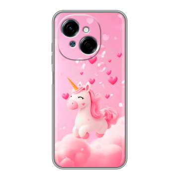 Силиконовый чехол на Tecno Spark Go 1 с принтом Единорог Силиконовый чехол на Tecno Spark Go 1 с принтом Единорог
