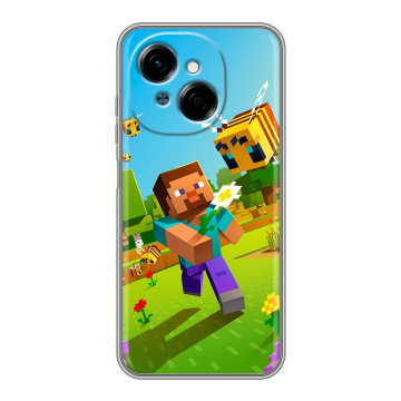 Силиконовый чехол на Tecno Spark Go 1 с принтом Майнкрафт Minecraft Силиконовый чехол на Tecno Spark Go 1 с принтом Майнкрафт Minecraft