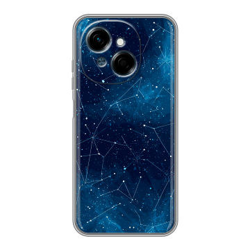 Силиконовый чехол на Tecno Spark Go 1 с принтом Космос звезды