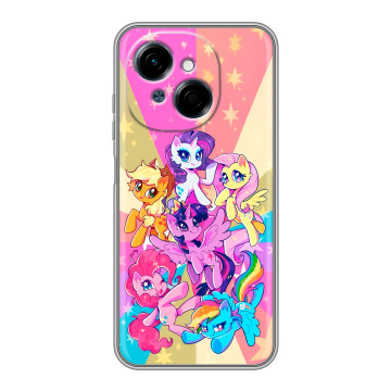 Силиконовый чехол на Tecno Spark Go 1 с принтом My little pony Дружба чудо Силиконовый чехол на Tecno Spark Go 1 с принтом My little pony Дружба чудо