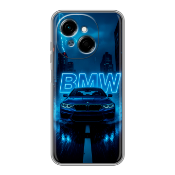 Силиконовый чехол на Tecno Spark Go 1 с принтом BMW БМВ Силиконовый чехол на Tecno Spark Go 1 с принтом BMW БМВ
