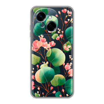 Силиконовый чехол на Tecno Spark Go 1 с принтом женский