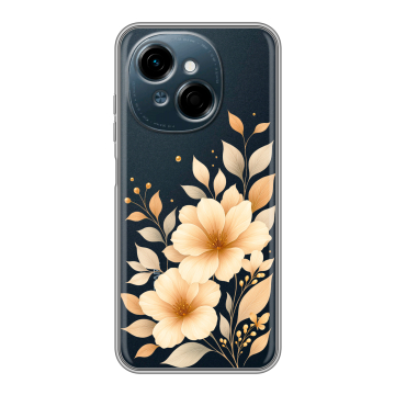 Силиконовый чехол на Tecno Spark Go 1 с принтом для девушки
