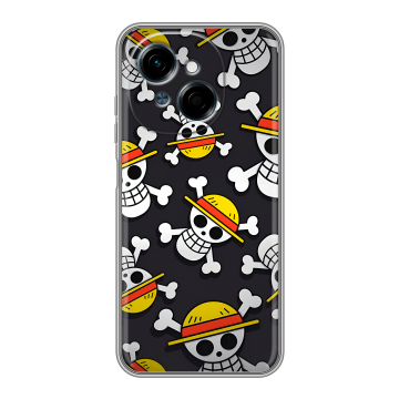 Силиконовый чехол на Tecno Spark Go 1 с принтом One Piece Ван Пис