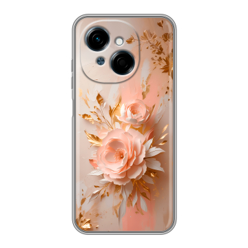 Силиконовый чехол на Tecno Spark Go 1 с принтом женский