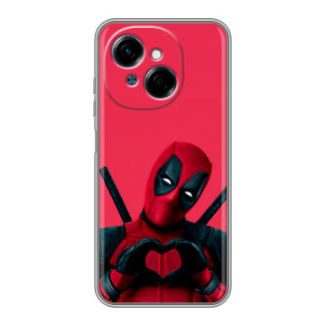 Силиконовый чехол на Tecno Spark Go 1 с принтом Дедпул Deadpool Силиконовый чехол на Tecno Spark Go 1 с принтом Дедпул Deadpool