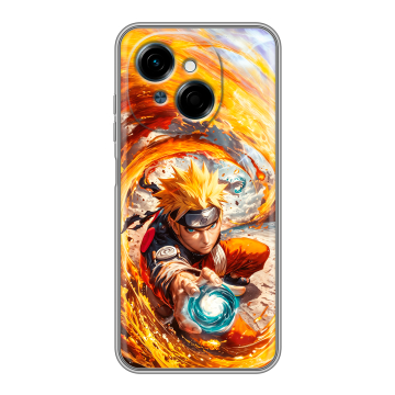 Силиконовый чехол на Tecno Spark Go 1 с принтом Аниме Наруто Naruto