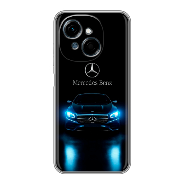 Силиконовый чехол на Tecno Spark Go 1 с принтом Mercedes Мерседес Силиконовый чехол на Tecno Spark Go 1 с принтом Mercedes Мерседес