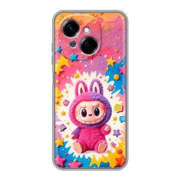 Силиконовый чехол на Tecno Spark Go 1 с принтом Labubu Лабубу Силиконовый чехол на Tecno Spark Go 1 с принтом Labubu Лабубу