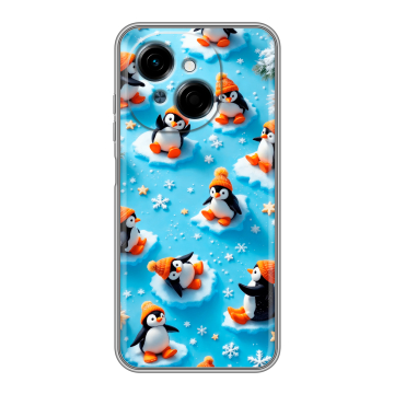 Силиконовый чехол на Tecno Spark Go 1 с принтом Новый год