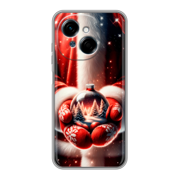 Силиконовый чехол на Tecno Spark Go 1 с принтом Новый год
