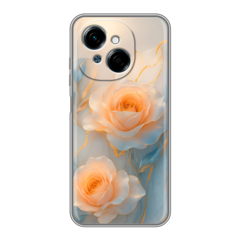 Силиконовый чехол на Tecno Spark Go 1 с принтом Женский Силиконовый чехол на Tecno Spark Go 1 с принтом Женский
