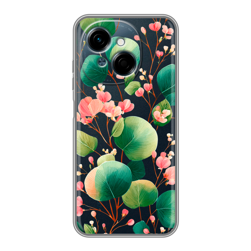 Силиконовый чехол на Tecno Spark Go 1 с принтом женский Силиконовый чехол на Tecno Spark Go 1 с принтом женский