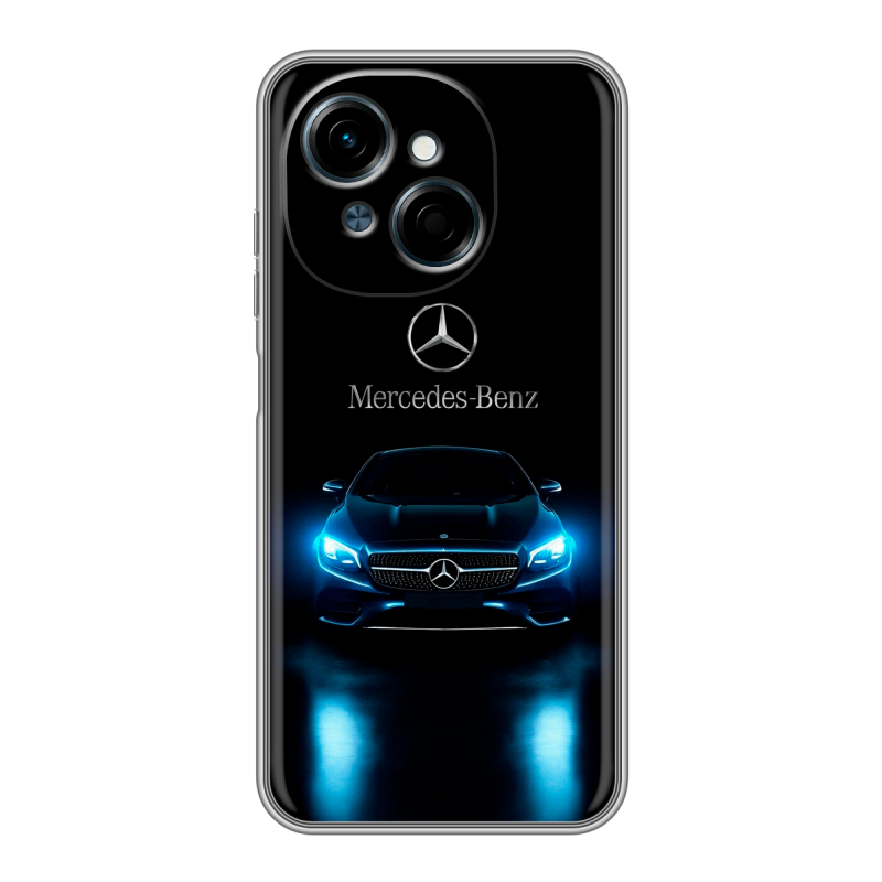 Силиконовый чехол на Tecno Spark Go 1 с принтом Mercedes Мерседес Силиконовый чехол на Tecno Spark Go 1 с принтом Mercedes Мерседес