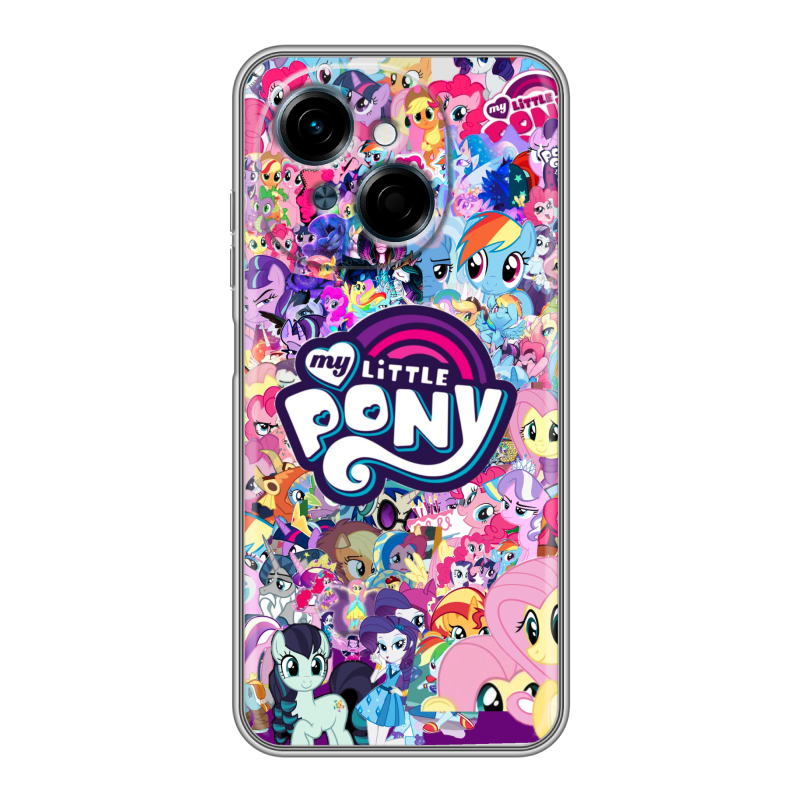 Силиконовый чехол на Tecno Spark Go 1 с принтом My little pony Дружба чудо Силиконовый чехол на Tecno Spark Go 1 с принтом My little pony Дружба чудо