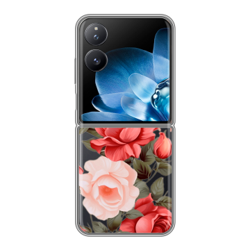 Пластиковый чехол на Xiaomi Mix Flip с принтом Розы Пластиковый чехол на Xiaomi Mix Flip с принтом Розы