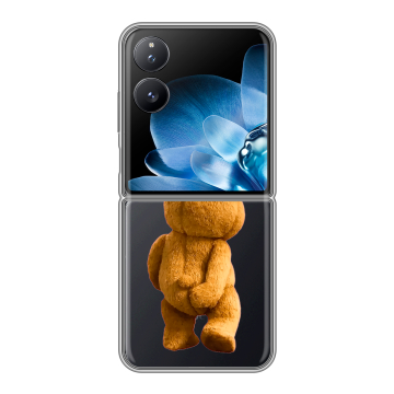 Пластиковый чехол на Xiaomi Mix Flip с принтом Медведь Пластиковый чехол на Xiaomi Mix Flip с принтом Медведь