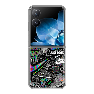 Пластиковый чехол на Xiaomi Mix Flip с принтом Найк Пластиковый чехол на Xiaomi Mix Flip с принтом Найк