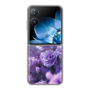 Пластиковый чехол на Xiaomi Mix Flip с принтом Розы цветы Пластиковый чехол на Xiaomi Mix Flip с принтом Розы цветы
