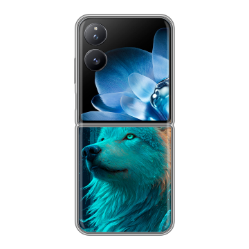 Пластиковый чехол на Xiaomi Mix Flip с принтом бабочки саккура Пластиковый чехол на Xiaomi Mix Flip с принтом бабочки саккура