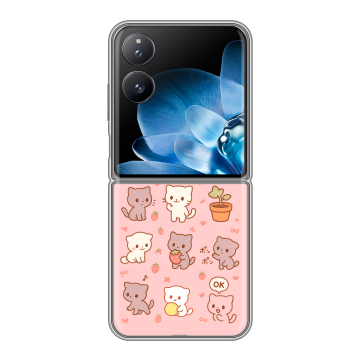 Пластиковый чехол на Xiaomi Mix Flip с принтом Hello Kitty Хелоу Кити Пластиковый чехол на Xiaomi Mix Flip с принтом Hello Kitty Хелоу Кити