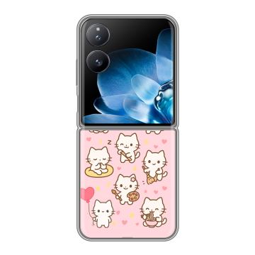 Пластиковый чехол на Xiaomi Mix Flip с принтом Hello Kitty Хелоу Кити
