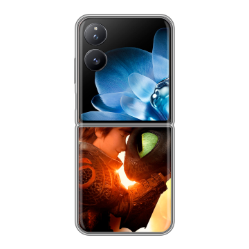 Пластиковый чехол на Xiaomi Mix Flip с принтом Как приручить дракона Пластиковый чехол на Xiaomi Mix Flip с принтом Как приручить дракона