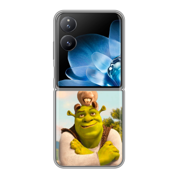 Пластиковый чехол на Xiaomi Mix Flip с принтом Шрек Shrek Пластиковый чехол на Xiaomi Mix Flip с принтом Шрек Shrek