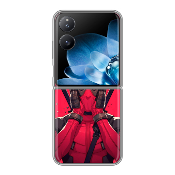 Пластиковый чехол на Xiaomi Mix Flip с принтом Дедпул Deadpool Пластиковый чехол на Xiaomi Mix Flip с принтом Дедпул Deadpool