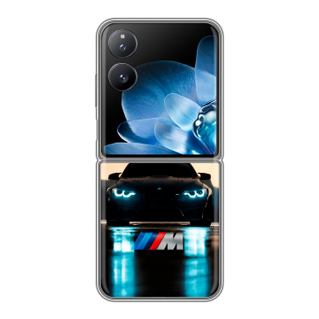 Пластиковый чехол на Xiaomi Mix Flip с принтом БМВ BMW Пластиковый чехол на Xiaomi Mix Flip с принтом БМВ BMW