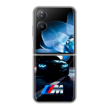 Пластиковый чехол на Xiaomi Mix Flip с принтом БМВ BMW Пластиковый чехол на Xiaomi Mix Flip с принтом БМВ BMW