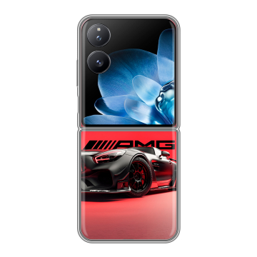 Пластиковый чехол на Xiaomi Mix Flip с принтом Мерседес Mercedes AMG Пластиковый чехол на Xiaomi Mix Flip с принтом Мерседес Mercedes AMG