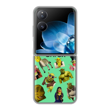 Пластиковый чехол на Xiaomi Mix Flip с принтом Шрек Shrek Пластиковый чехол на Xiaomi Mix Flip с принтом Шрек Shrek