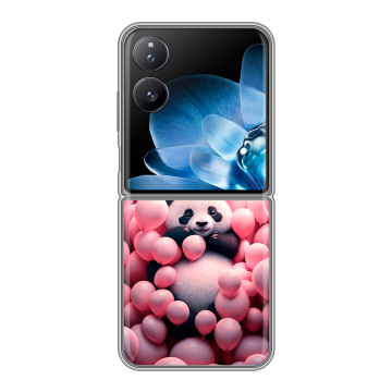 Пластиковый чехол на Xiaomi Mix Flip с принтом Панда Пластиковый чехол на Xiaomi Mix Flip с принтом Панда