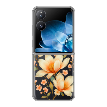 Пластиковый чехол на Xiaomi Mix Flip с принтом Цветы Пластиковый чехол на Xiaomi Mix Flip с принтом Цветы