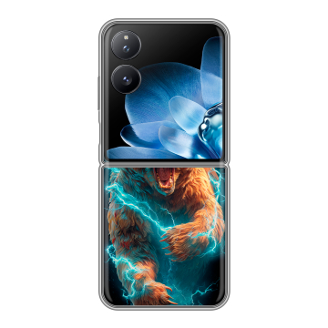 Пластиковый чехол на Xiaomi Mix Flip с принтом Медведь Пластиковый чехол на Xiaomi Mix Flip с принтом Медведь