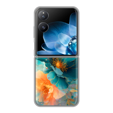 Пластиковый чехол на Xiaomi Mix Flip с принтом Цветы Пластиковый чехол на Xiaomi Mix Flip с принтом Цветы