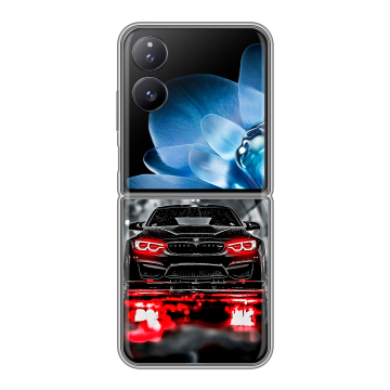 Пластиковый чехол на Xiaomi Mix Flip с принтом BMW БМВ Пластиковый чехол на Xiaomi Mix Flip с принтом BMW БМВ