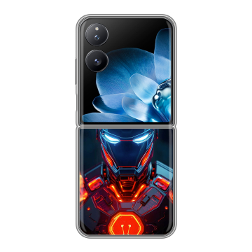 Пластиковый чехол на Xiaomi Mix Flip с принтом IronMan Железный человек Пластиковый чехол на Xiaomi Mix Flip с принтом IronMan Железный человек