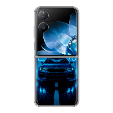 Пластиковый чехол на Xiaomi Mix Flip с принтом BMW БМВ Пластиковый чехол на Xiaomi Mix Flip с принтом BMW БМВ