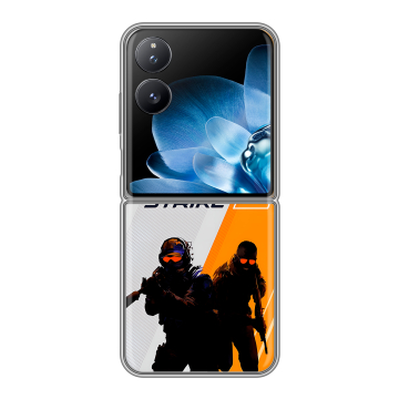 Пластиковый чехол на Xiaomi Mix Flip с принтом Counter Strike