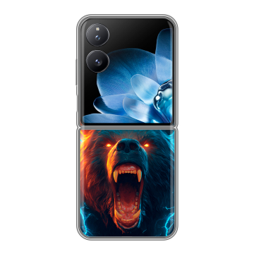 Пластиковый чехол на Xiaomi Mix Flip с принтом Медведь Пластиковый чехол на Xiaomi Mix Flip с принтом Медведь