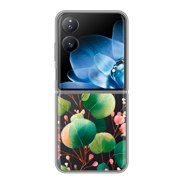 Пластиковый чехол на Xiaomi Mix Flip с принтом женский Пластиковый чехол на Xiaomi Mix Flip с принтом женский