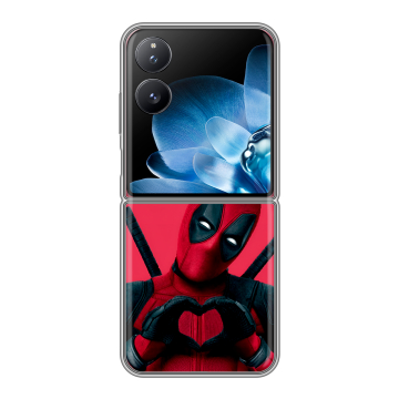 Пластиковый чехол на Xiaomi Mix Flip с принтом Дедпул Deadpool Пластиковый чехол на Xiaomi Mix Flip с принтом Дедпул Deadpool